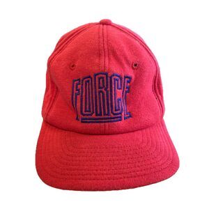 VTG 1990's Nike Force Snapback Hat Adjustable Air Jordan Basketball Red Purple